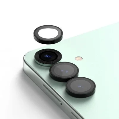 Camera Lens Protector Samsung S25 Plus With Metal Ring Araree - Clear